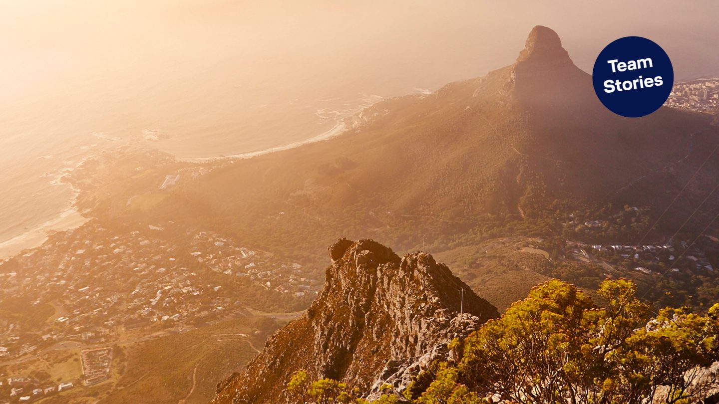 Table Mountain at sunset